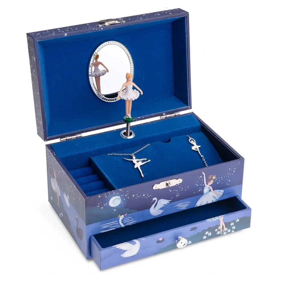 🆕 Jewelkeeper Ballerina Music Box & Little Girls Jewellery Set